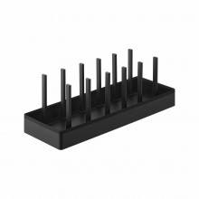 Регулиращ се органайзер за капаци и тигани Tower черен